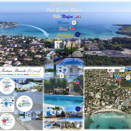 Pool Seaside Relais - Ville Ninfea, Marea, Rosa E Cassiopea Fontane Bianche Dış mekan fotoğraf