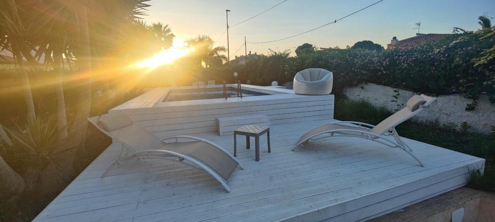 Pool Seaside Relais - Ville Ninfea, Marea, Rosa E Cassiopea Fontane Bianche Dış mekan fotoğraf