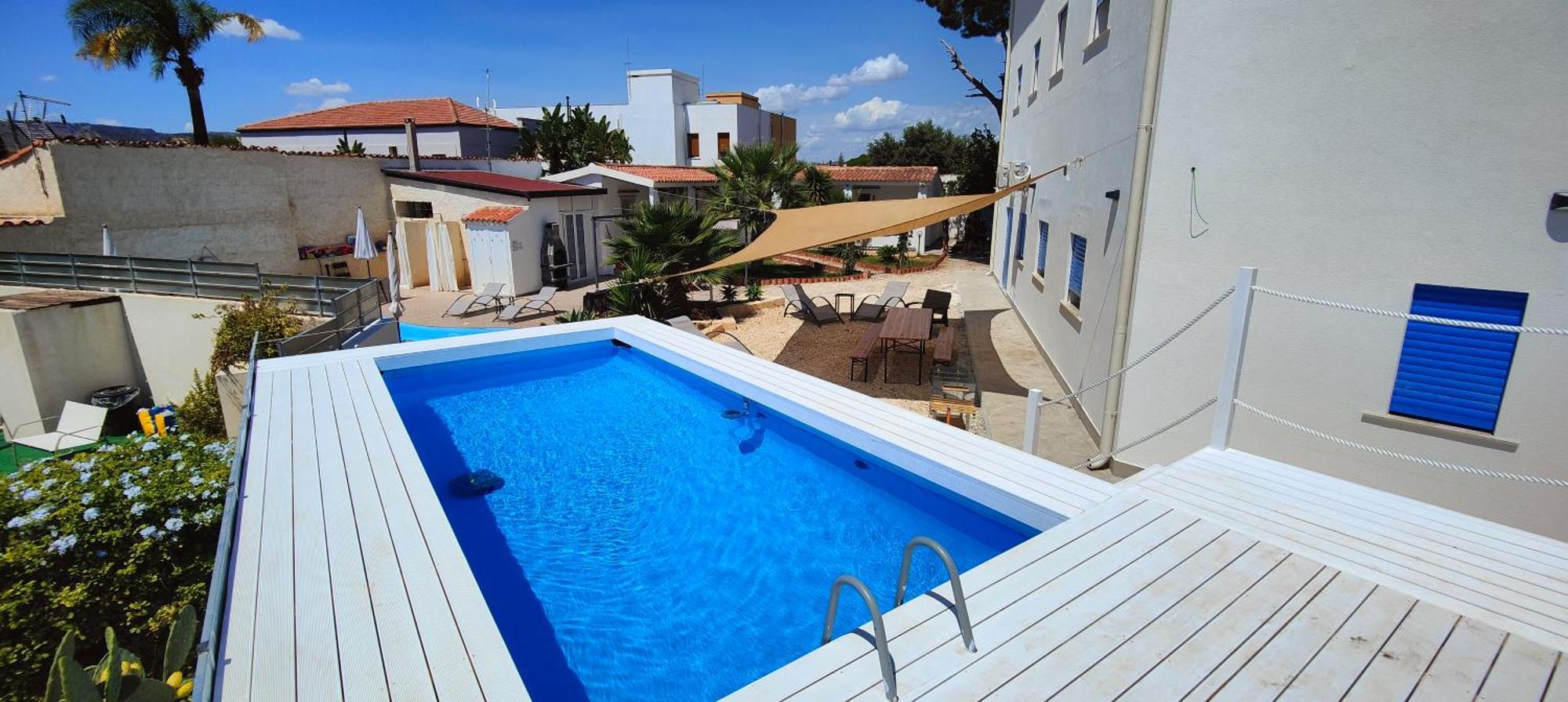 Pool Seaside Relais - Ville Ninfea, Marea, Rosa E Cassiopea Fontane Bianche Dış mekan fotoğraf